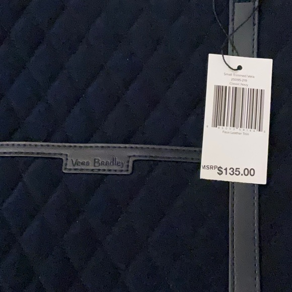 Small Trimmed Vera in Classic Navy - Picture 2 of 6